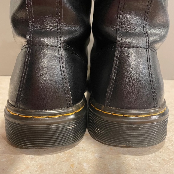 Dr. Martens Combat Boots Zavala Lace Up Leather Black Unisex / Size: M7, W8 - Picture 11 of 15